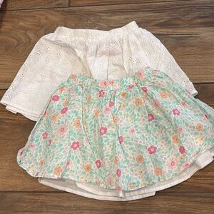 Set of 2 little girl skirts